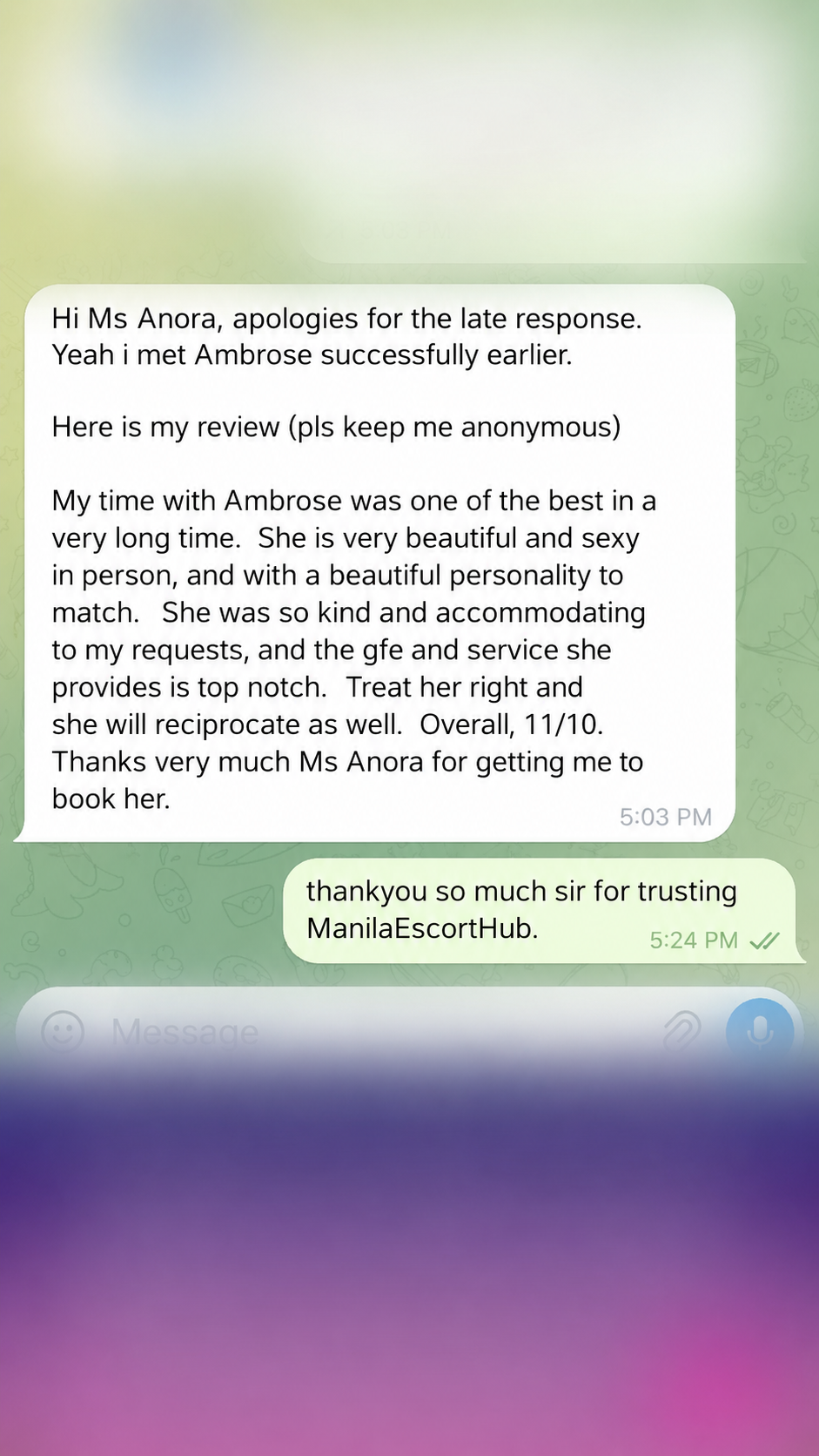 Ambrose latest review screenshot